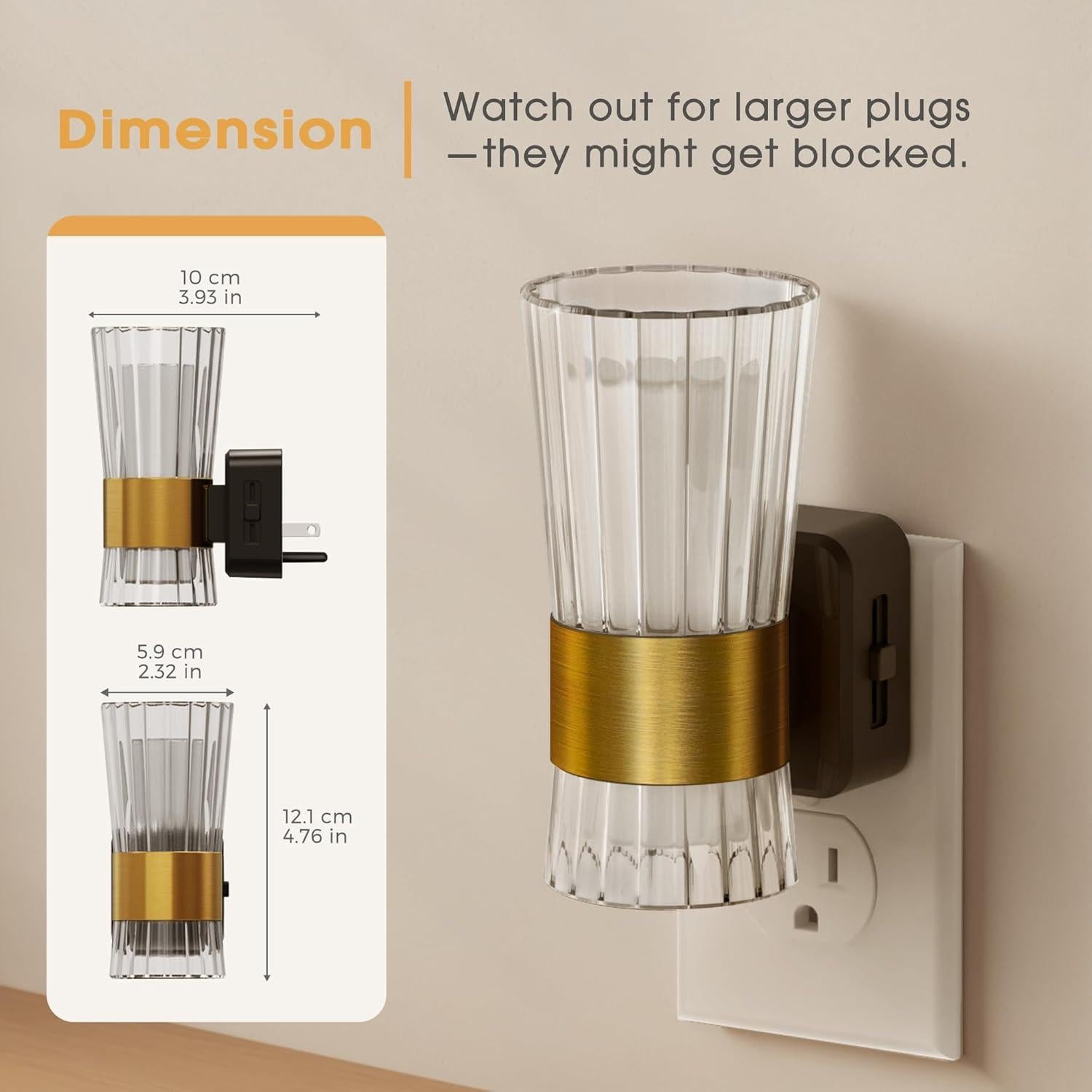 Luz Nocturna LED RGB Briignite con Sensor y Brillo Ajustable