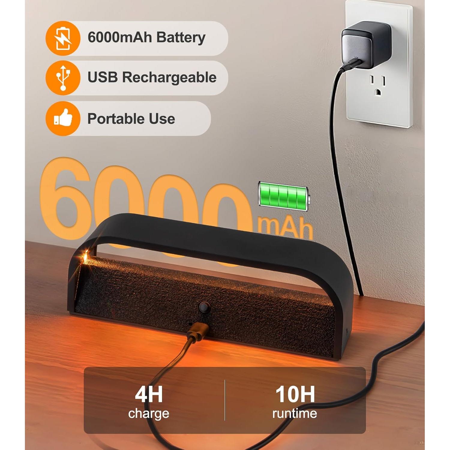 Luz de Pared LED Inalámbrica KwatTsz RGB 12 Colores 6000mAh