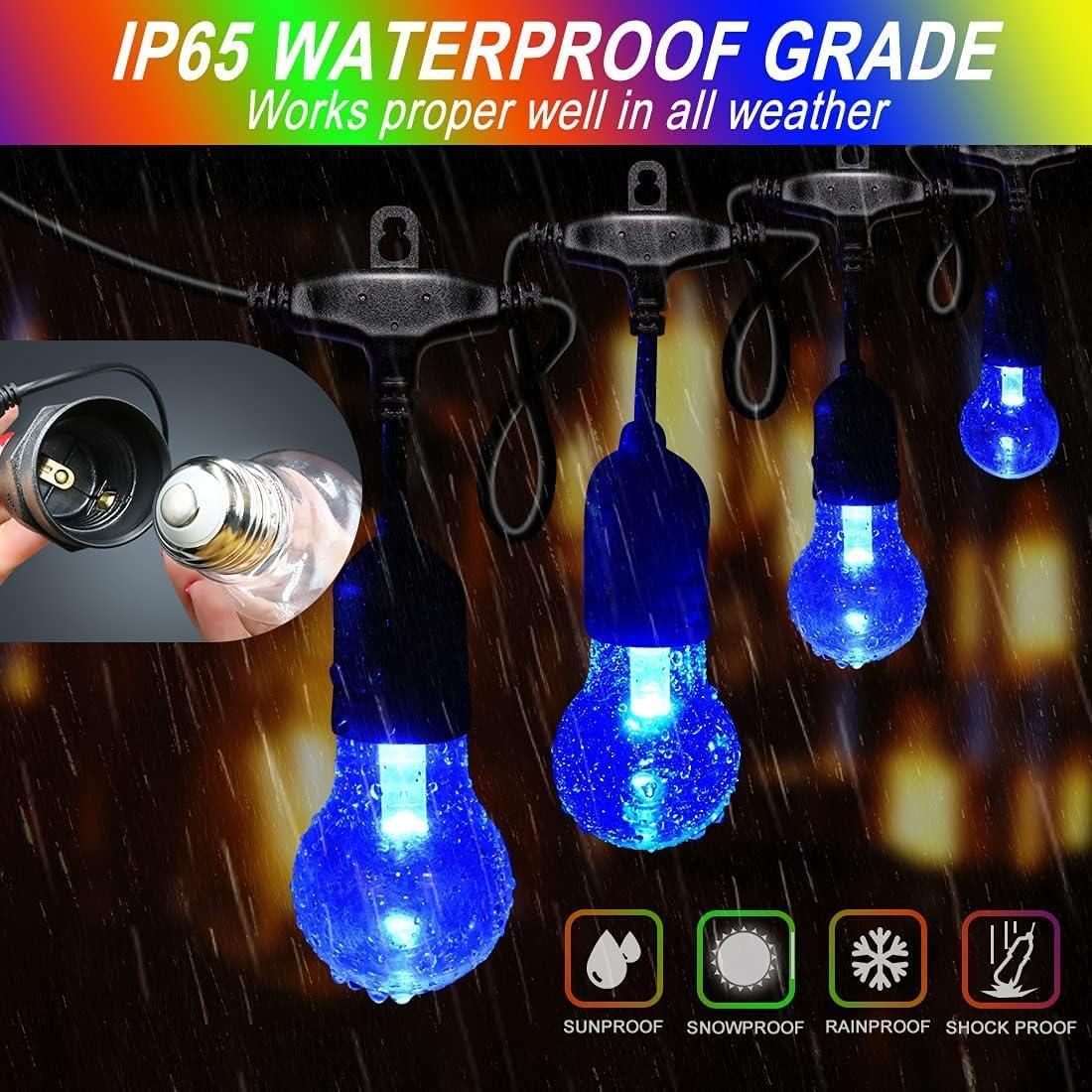 Luces de Cadena LED RGB Auroraworld 10.67M con Control Remoto