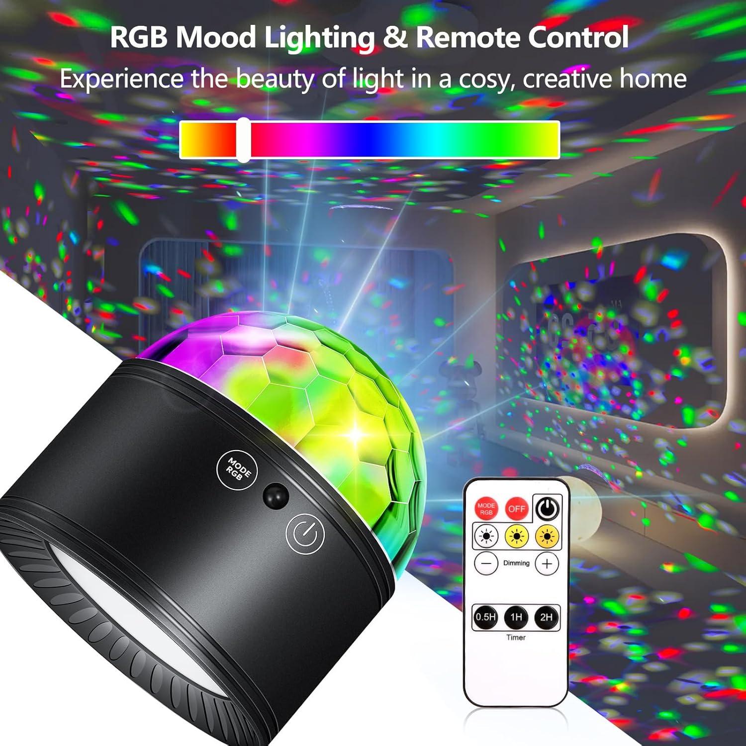 Luz de Bola de Espejo GOUTOOL con Control Remoto RGB 2500mAh