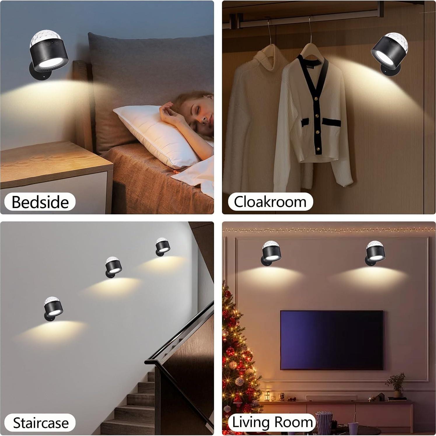 Luz de Bola de Espejo GOUTOOL con Control Remoto RGB 2500mAh