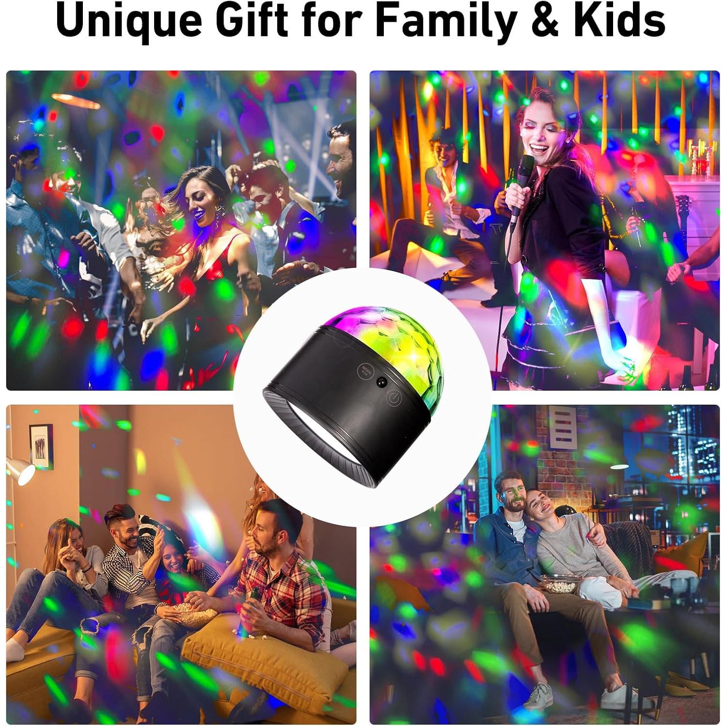 Luz de Bola de Espejo GOUTOOL con Control Remoto RGB 2500mAh