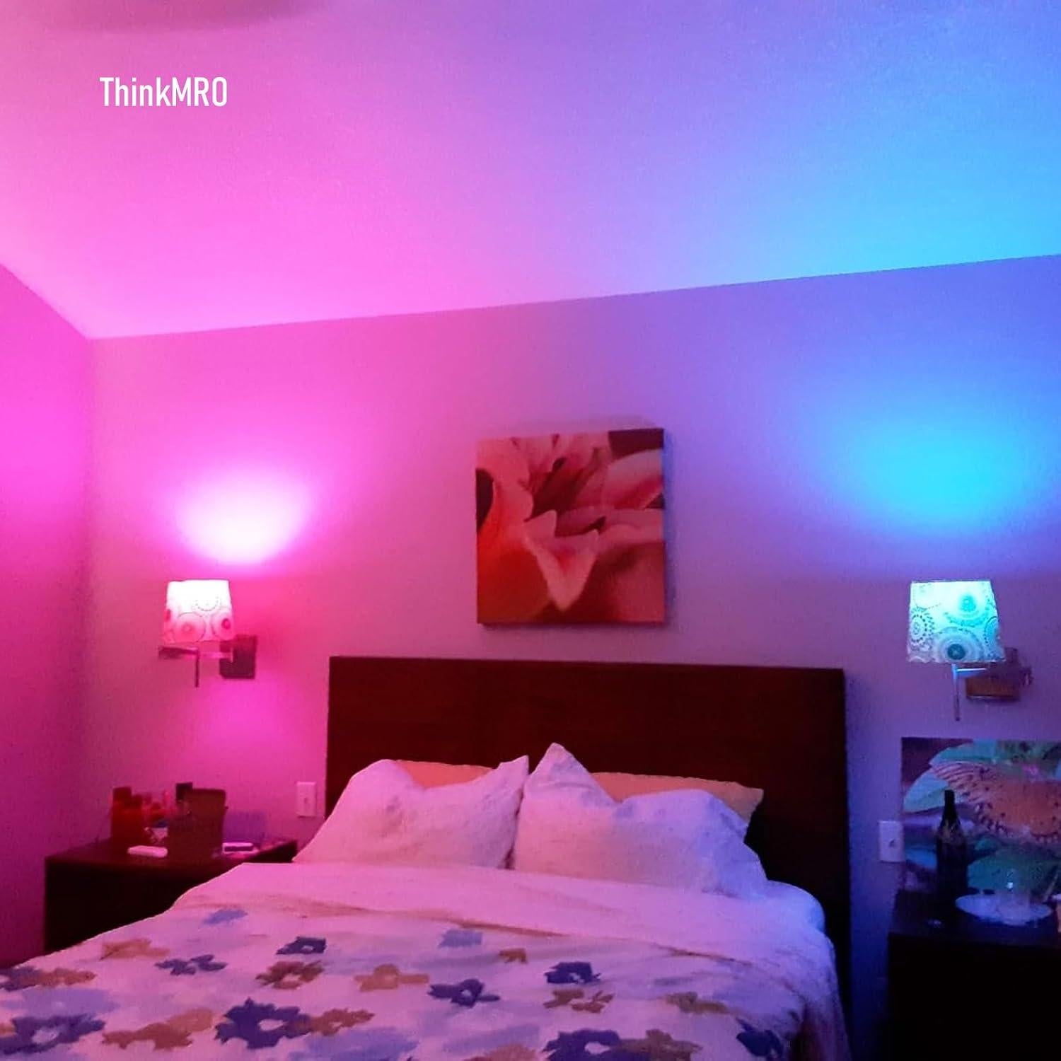 Bombillas LED RGBW ThinkMRO 10W E27, Paquete de 2