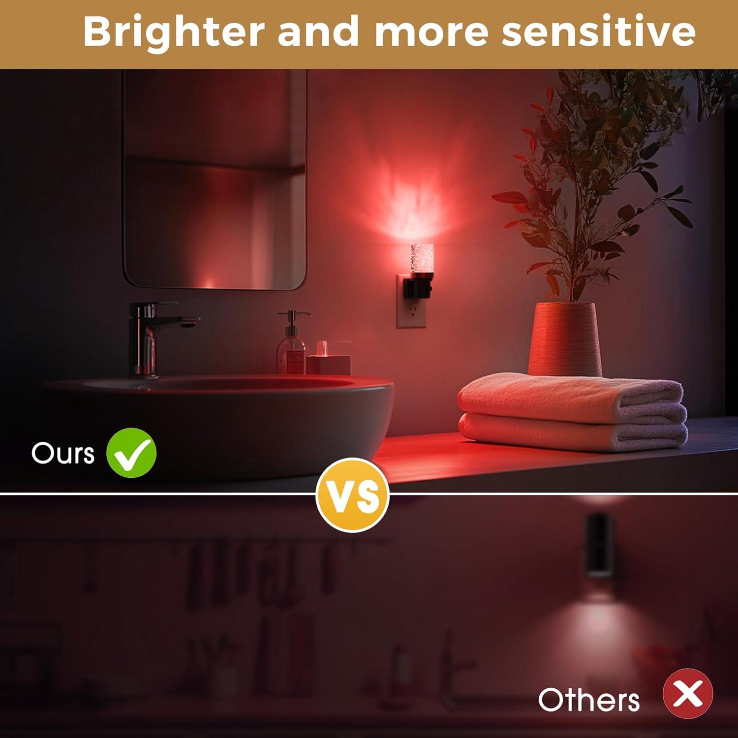 Luz Nocturna LED Regulable LOHAS 2 Paquete RGB con Sensor