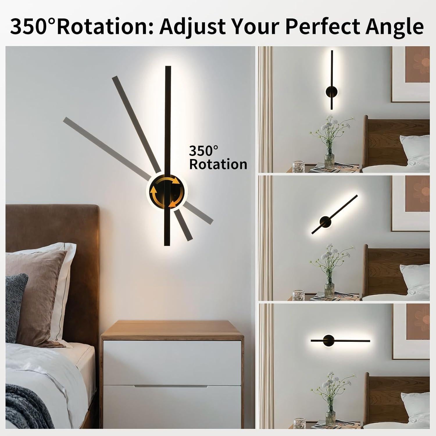 Juego de Apliques de Pared Inalámbricos Lumiquesce 61 cm RGB