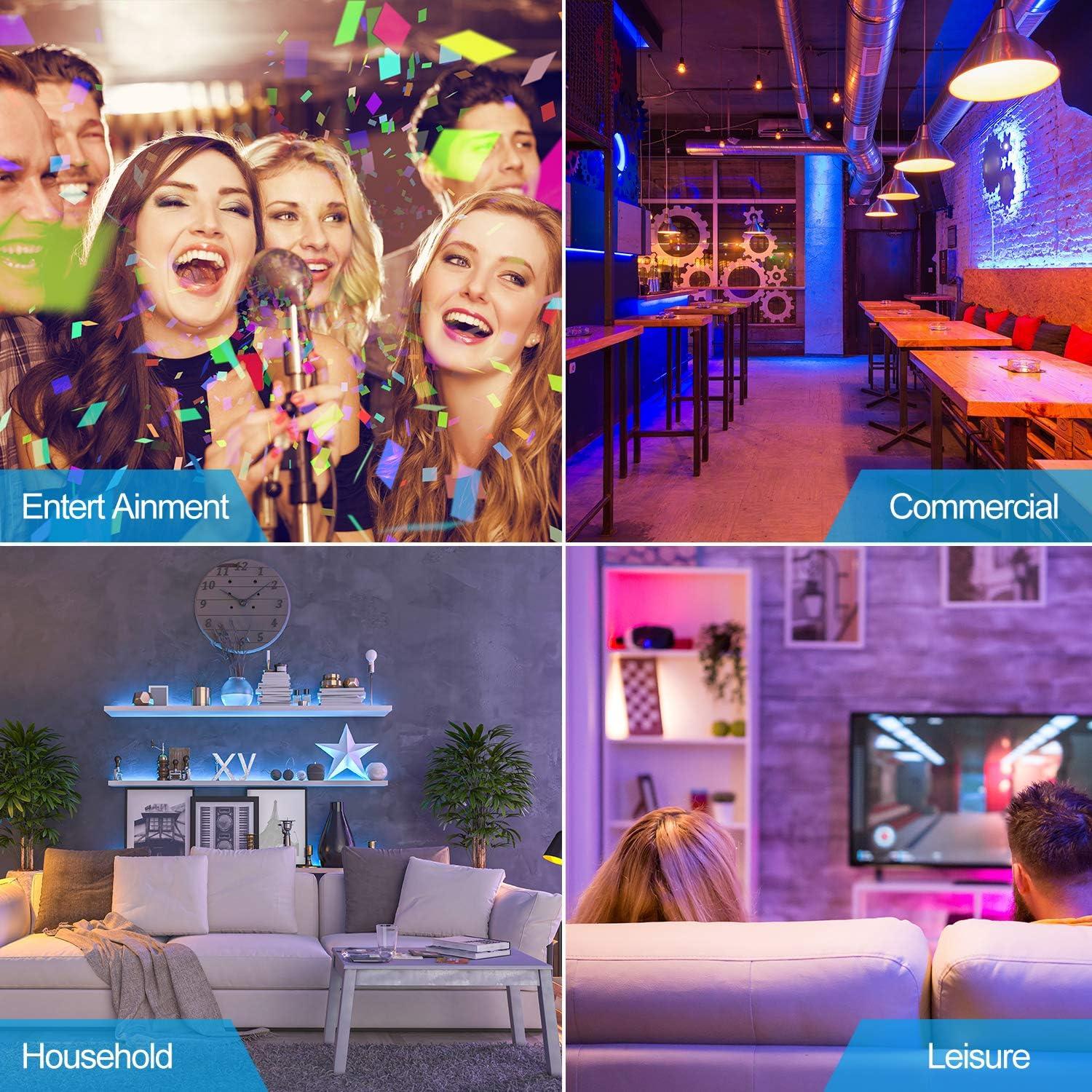 Bombillas LED RGB 10W Vgogfly E26 Control Remoto 2 Unidades