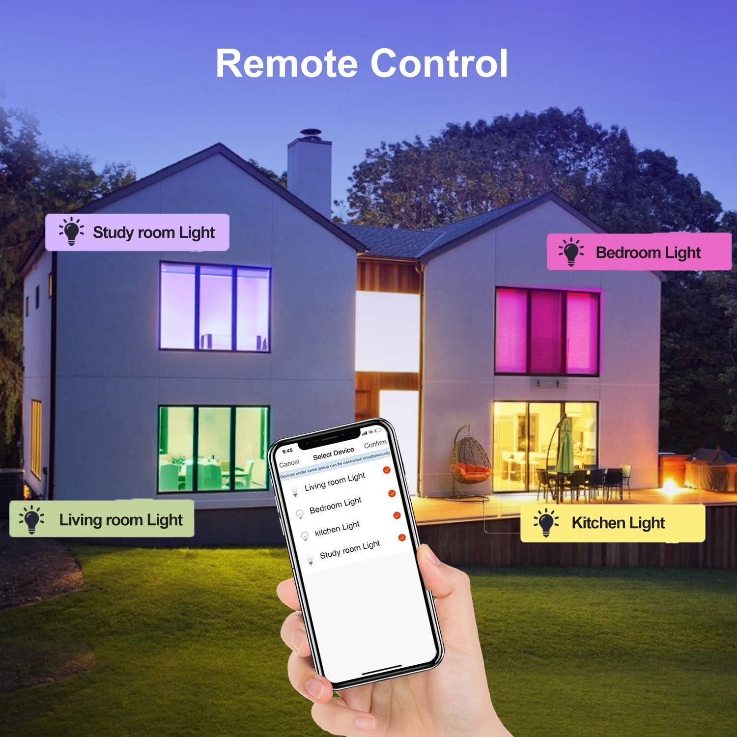 Bombilla Inteligente Boxlood RGB 7W E26 Paquete de 6