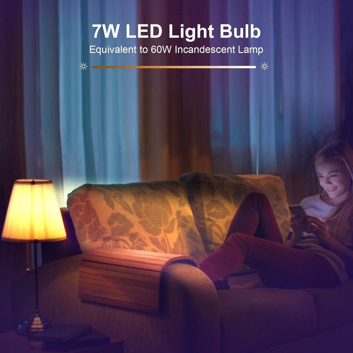 Bombilla Inteligente Boxlood RGB 7W E26 Paquete de 6