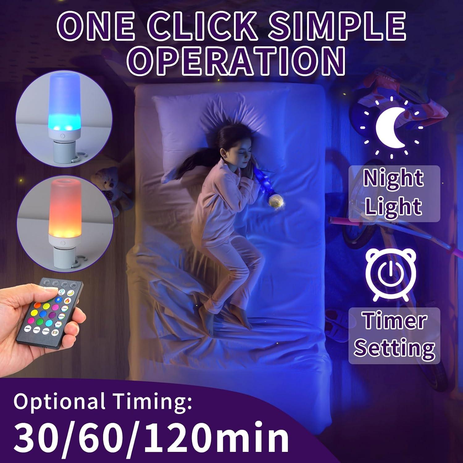 Bombillas Recargables RGB BWKVH 2PK con Control Remoto