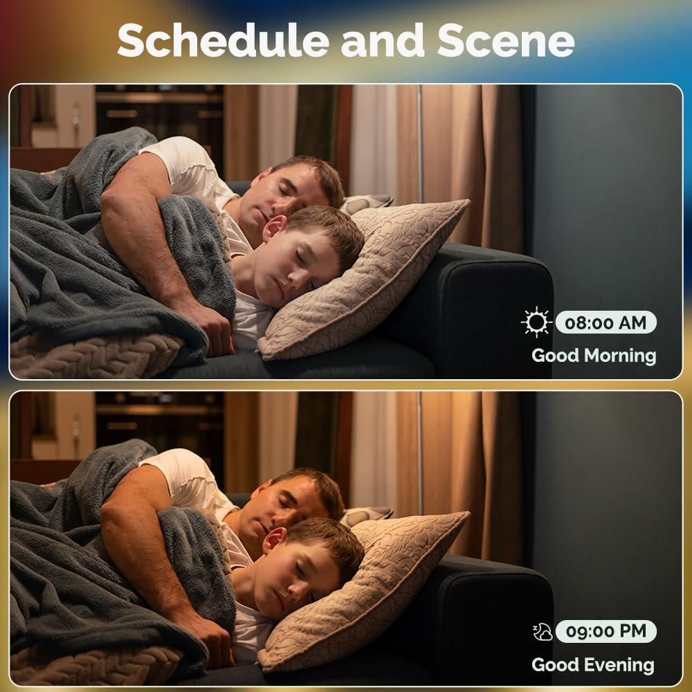 Bombillas LED MOES Matter Smart GU10, 4 unidades RGB 5W 400lm