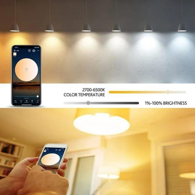 Bombillas Inteligentes LED RGB 9W E26 con WiFi y Bluetooth