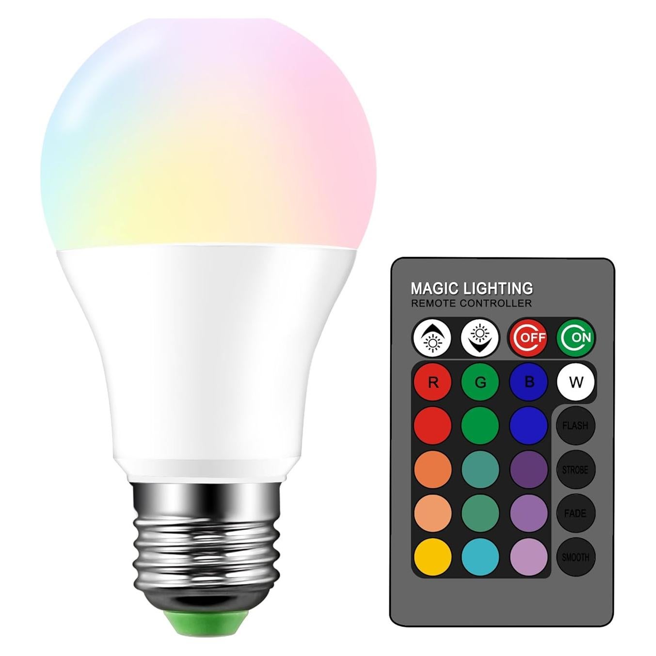Bombilla LED Dimmable RGB Droiee E26 6W 500LM Control Remoto