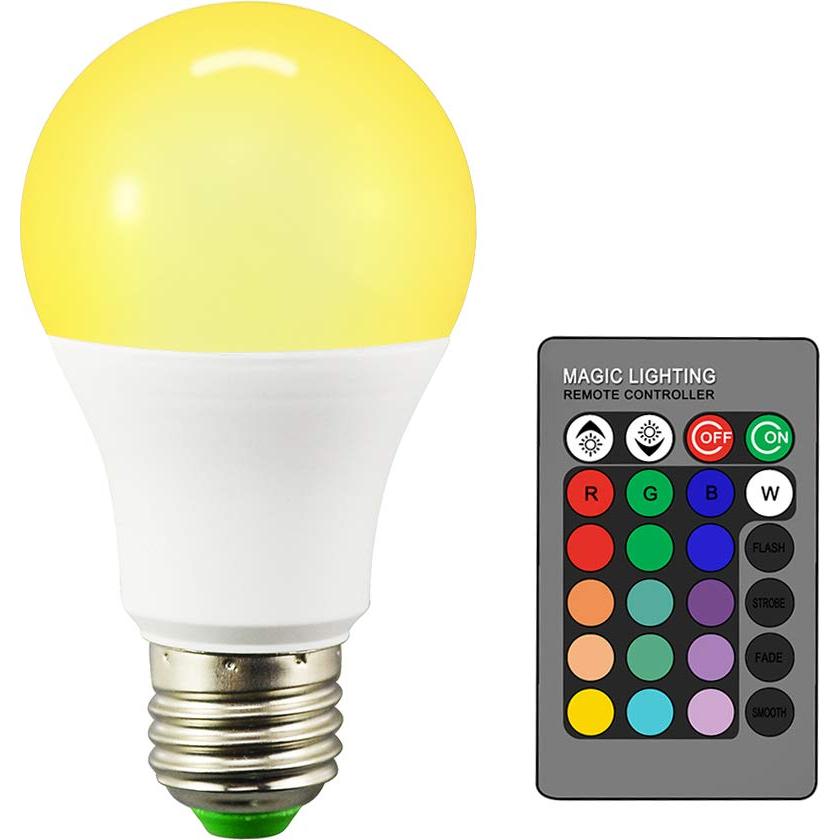 Bombilla LED Dimmable RGB Droiee E26 6W 500LM Control Remoto