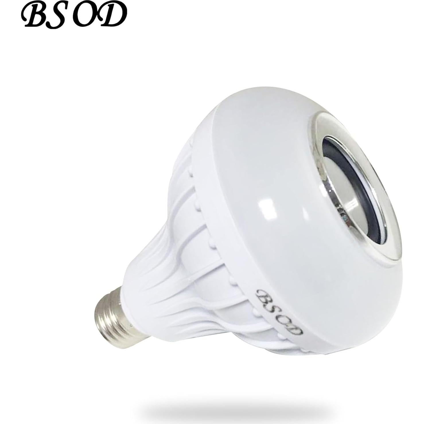 Bombilla LED Bluetooth BSOD RGBW con Altavoz 12W E26