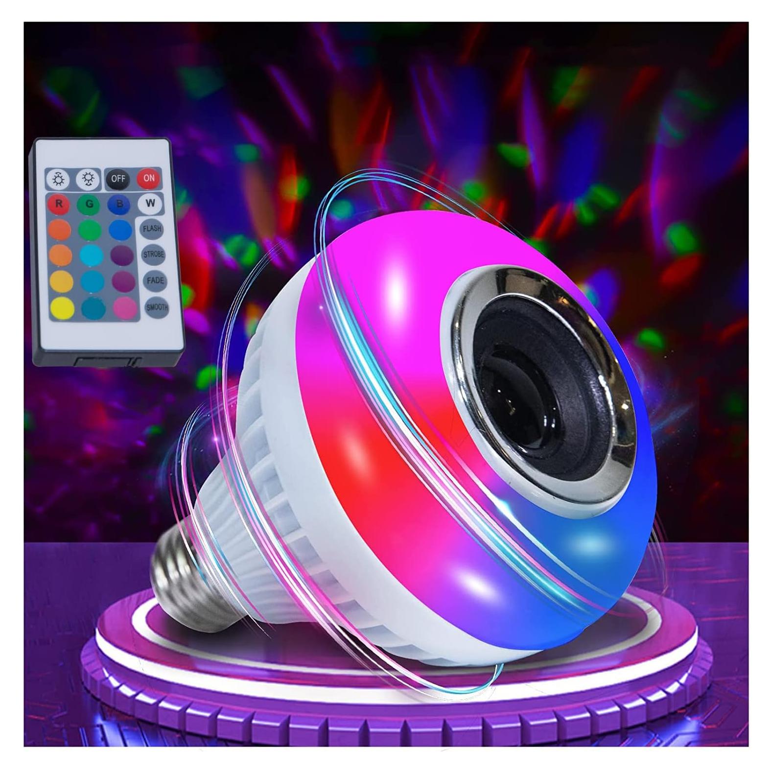 Bombilla Inteligente AIDENOEY con Altavoz Bluetooth 12W RGB