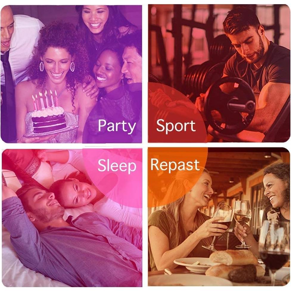 Bombillas LED RGBW iLC E12 5W 2700K Control Remoto Paquete 4