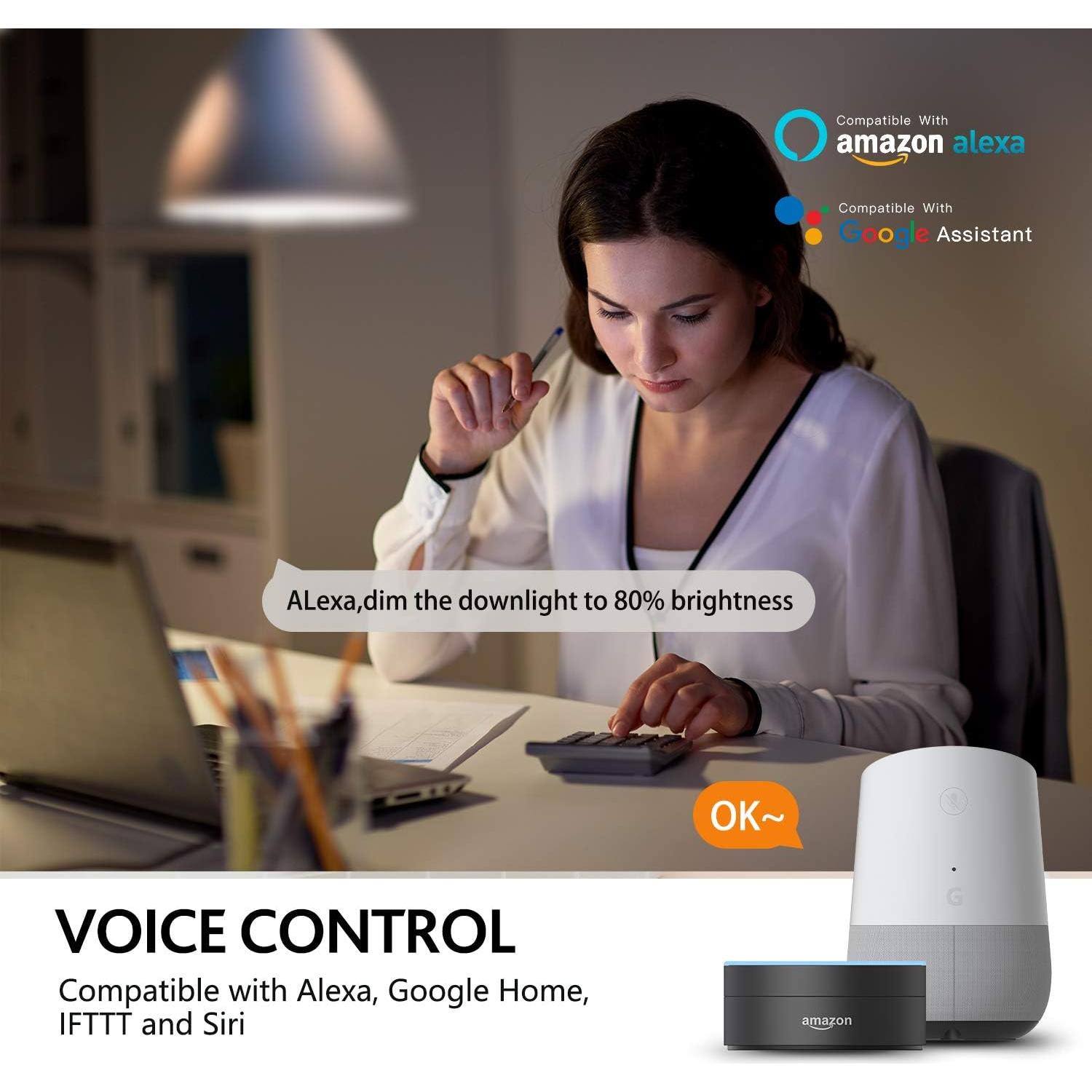 Bombillas LED Inteligentes BAOSKOMES A19 E26 9W 800 Lúmenes Paquete de 4