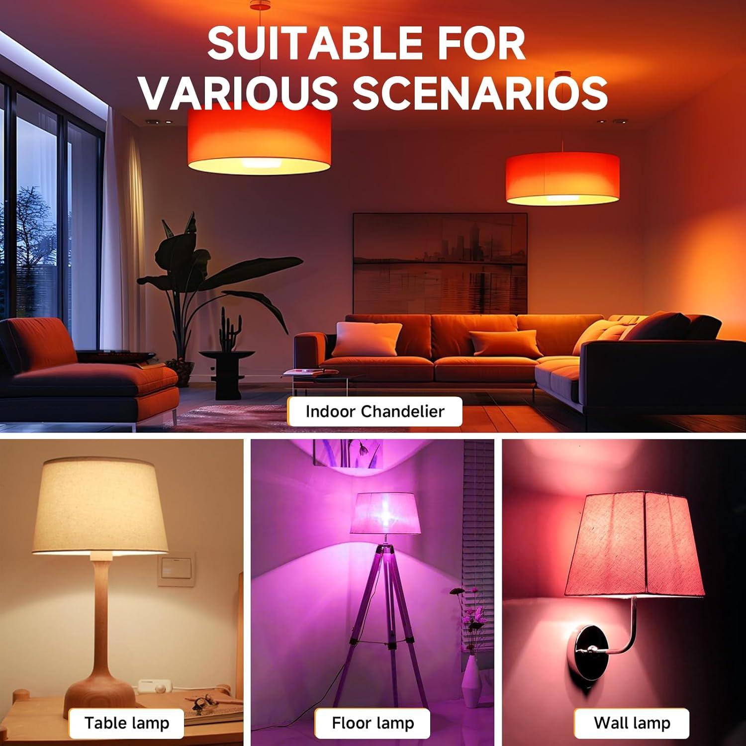 Bombilla Recargable E26 SijiMingyue 9W RGB con Control Remoto