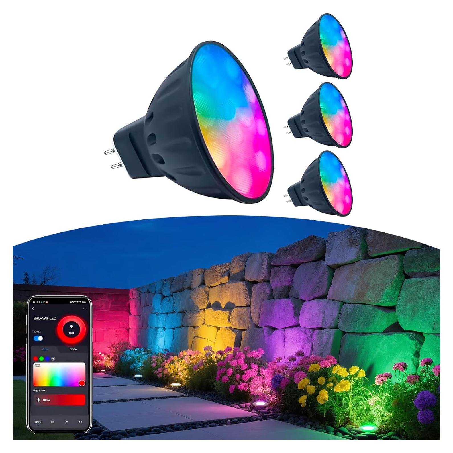 Bombillas LED MR16 Dimmable Smart WiFi Makergroup 12V RGB