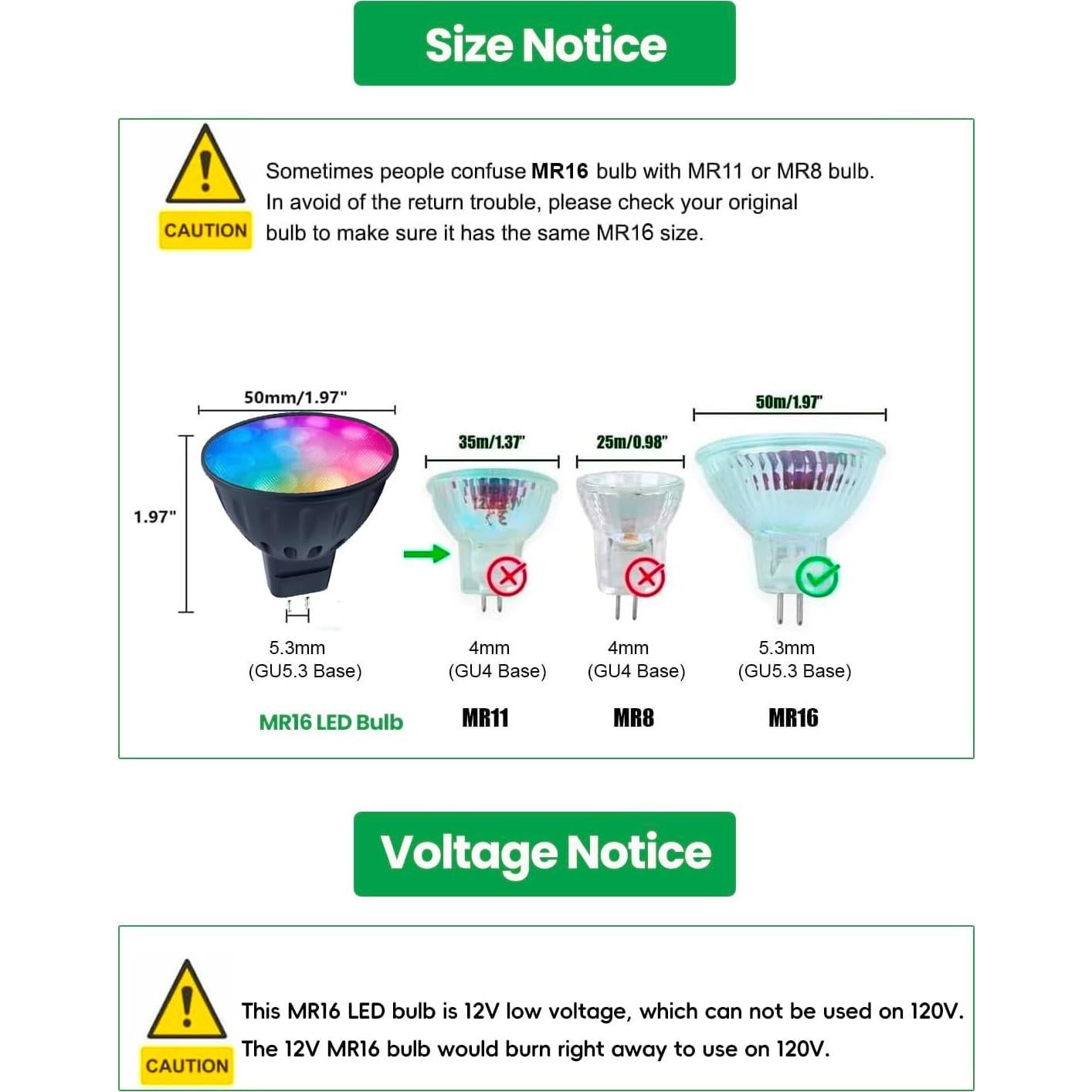 Bombillas LED MR16 Dimmable Smart WiFi Makergroup 12V RGB