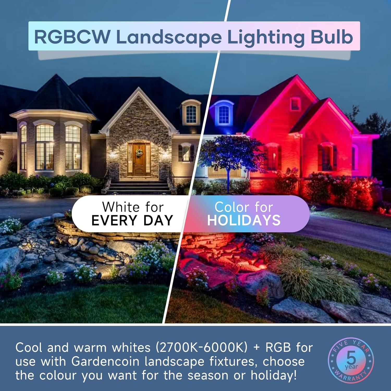 Bombilla LED MR16 Gardencoin 6W RGBW GU5.3 Control WiFi 6 Pzas