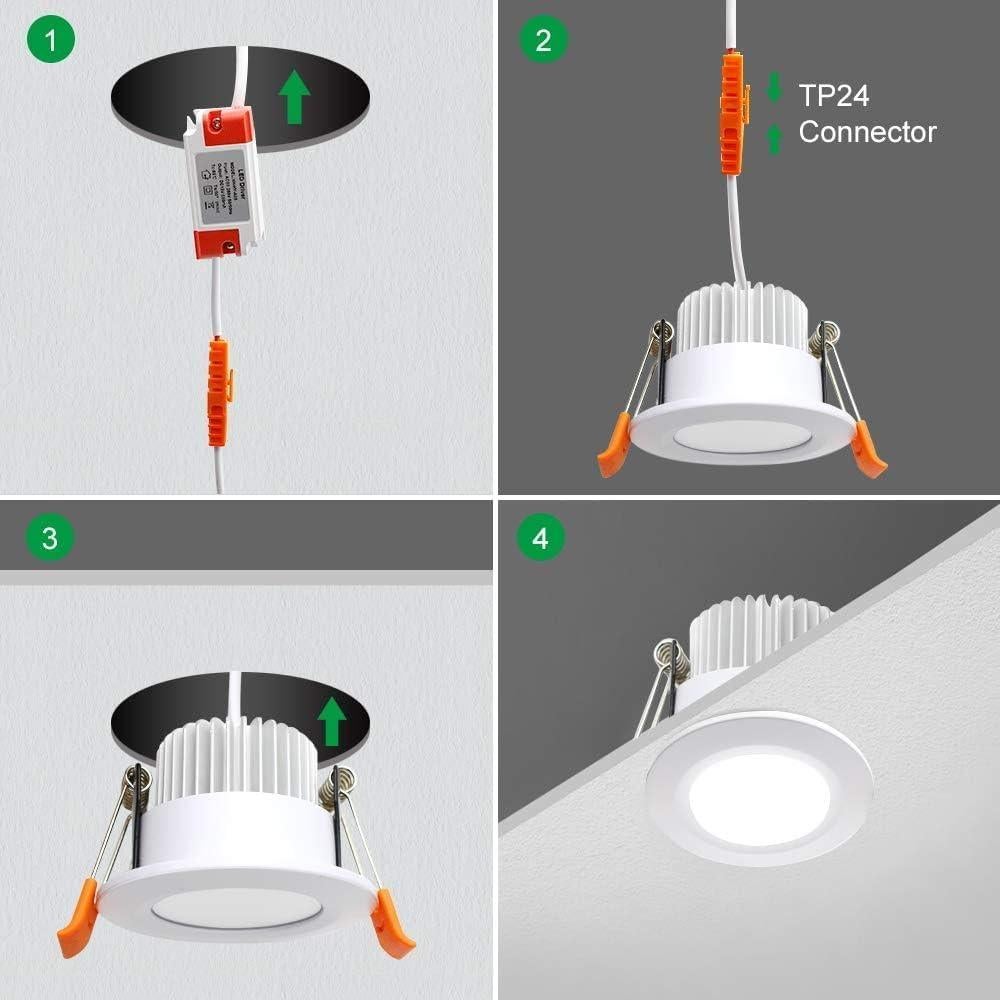 Luz Empotrada LED Inteligente YGS-Tech 8.38cm RGB WiFi 5W