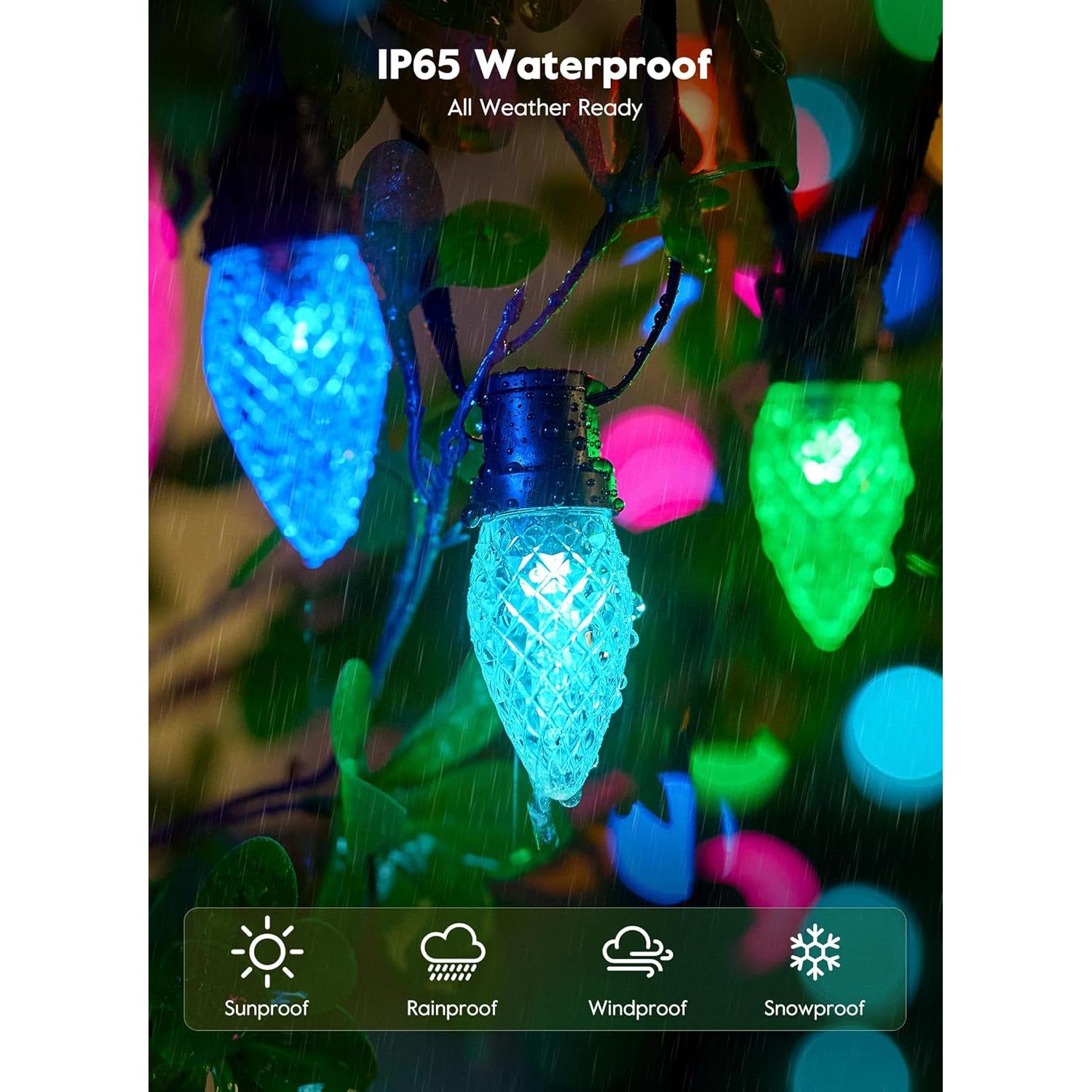 Cadena de Luces de Navidad C9 Brightown 100 LED 25m RGB