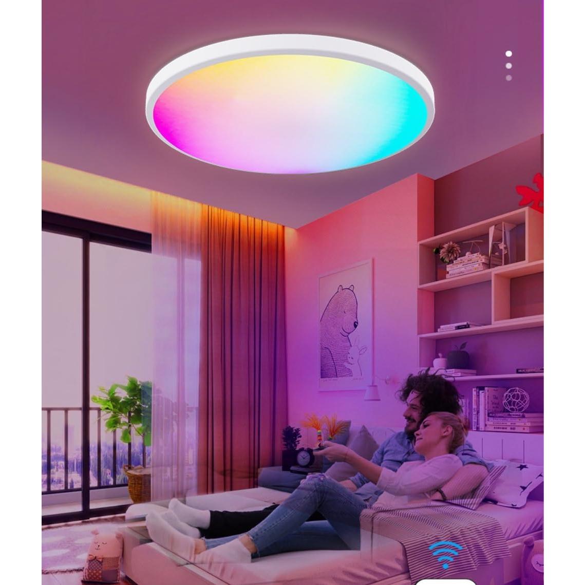 Luz de Techo Inteligente LED RGB+CCT Somto 30.2cm 3000-6500K