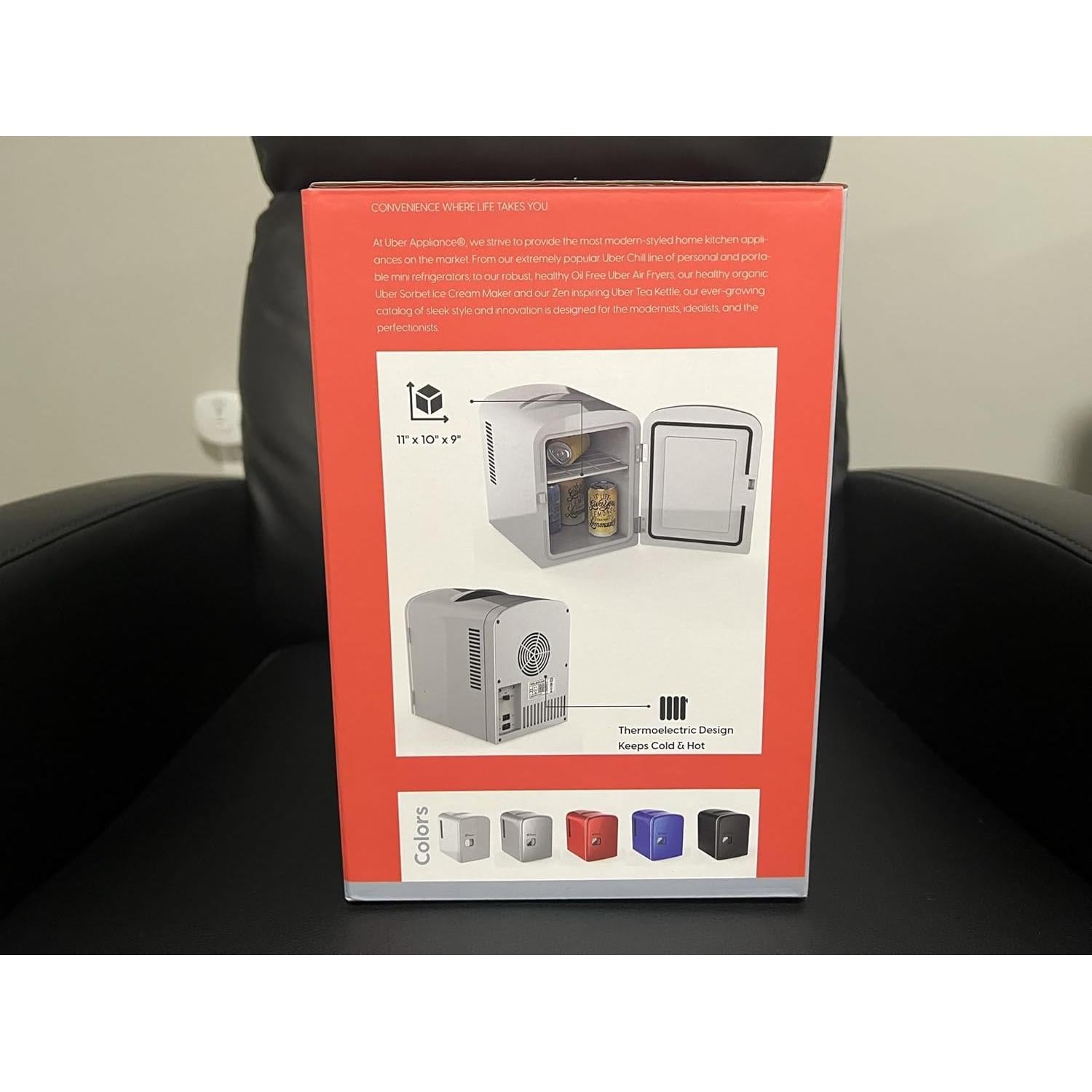 Mini Refrigerador Uber Appliance UB-CH1-WHITE 4L Belleza