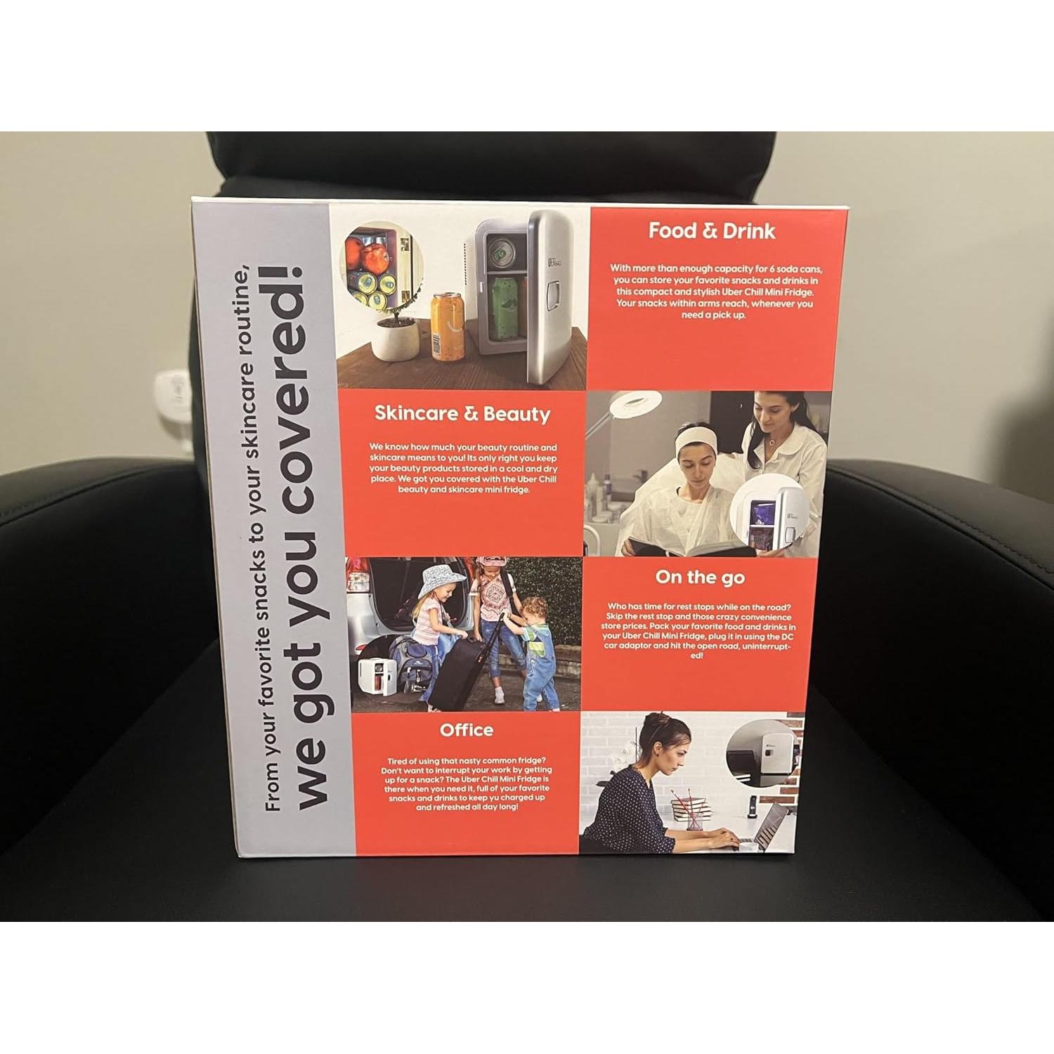 Mini Refrigerador Uber Appliance UB-CH1-WHITE 4L Belleza