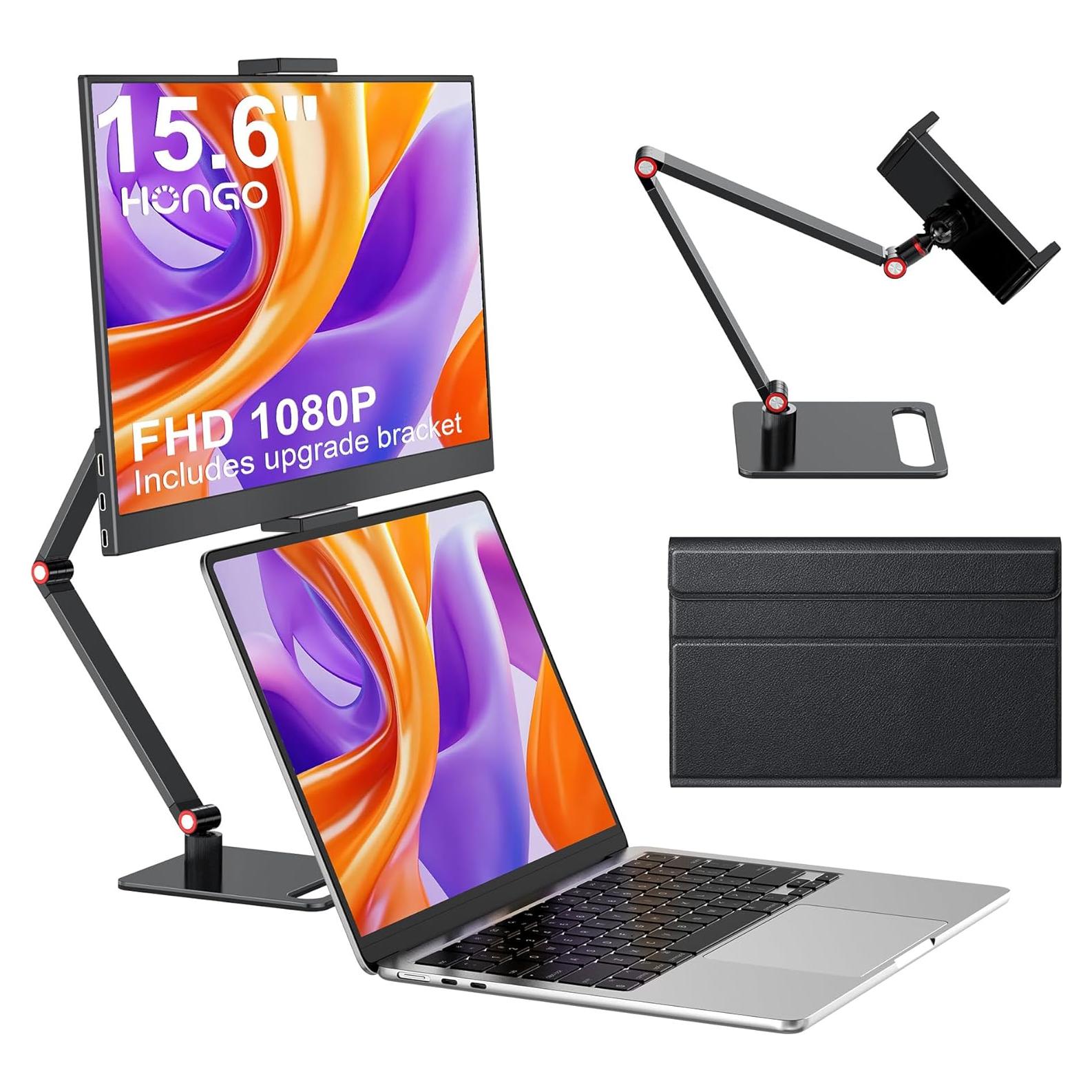 Monitor Portátil HONGO 15.6" FHD 1080P USB-C HDMI
