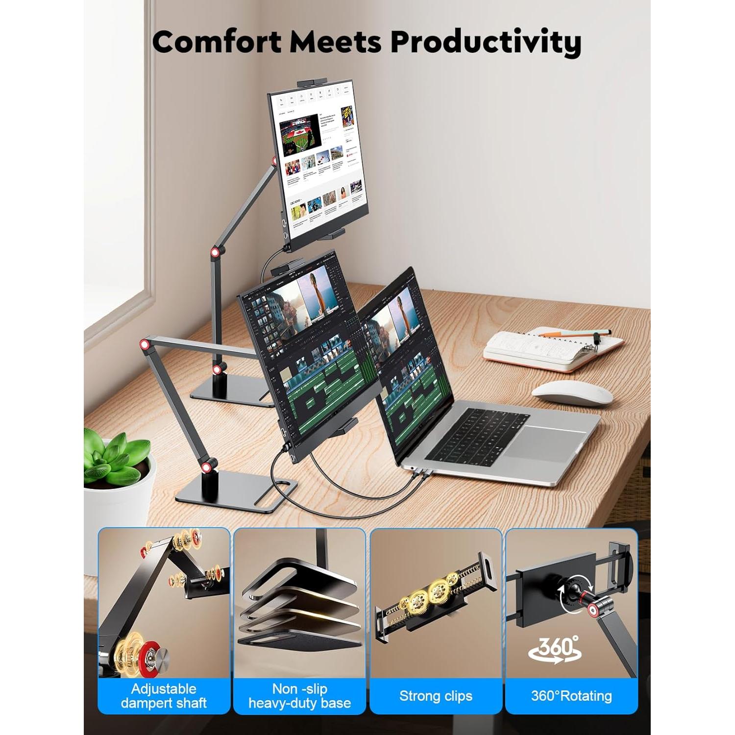 Monitor Portátil HONGO 15.6" FHD 1080P USB-C HDMI