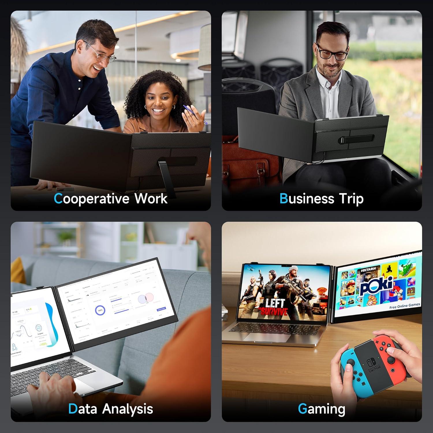 Extensor de Pantalla para Laptop Setclod 14.2" FHD 1080P Ultra Delgado