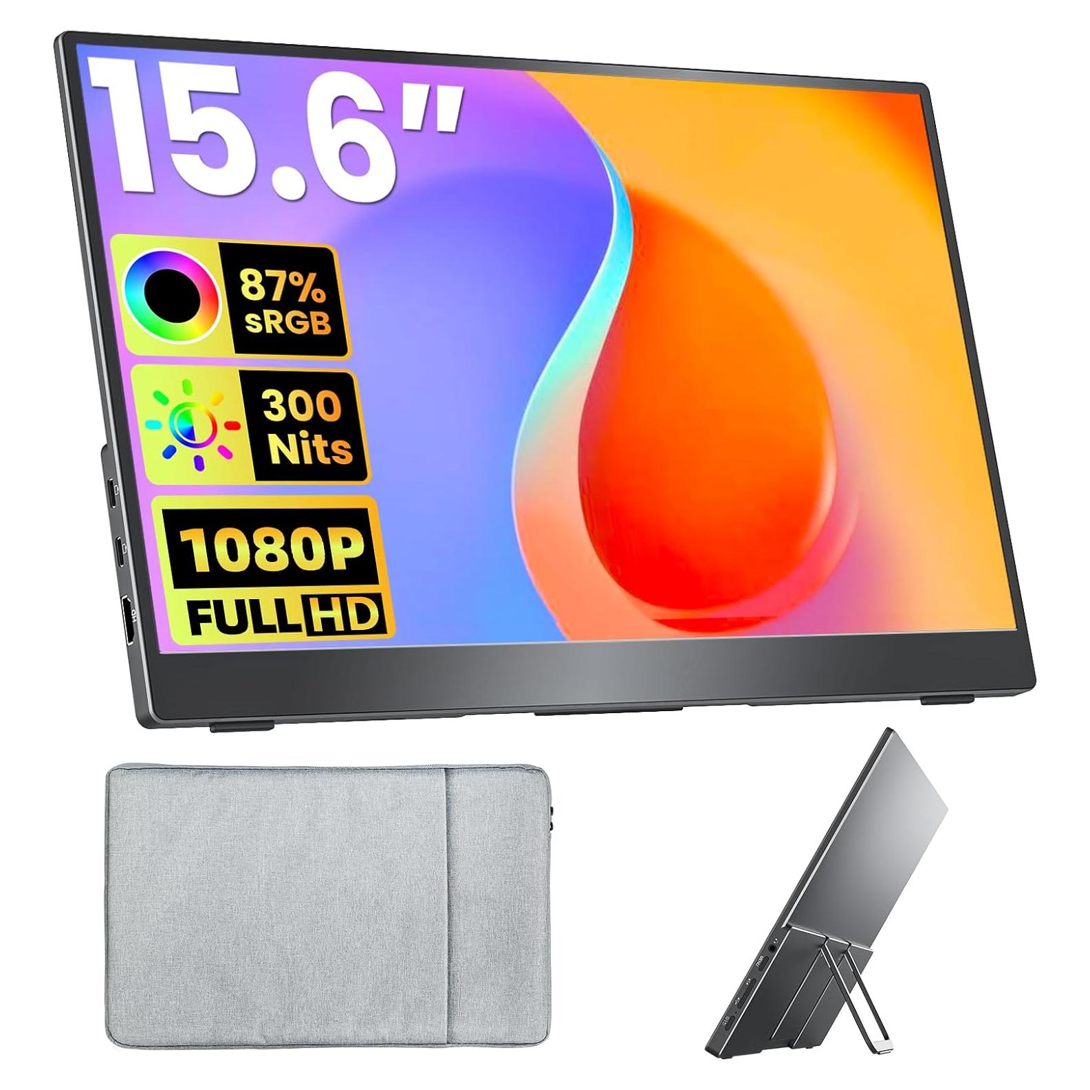 Monitor Portátil Upperizon 15.6" FHD 60Hz IPS USB-C HDMI