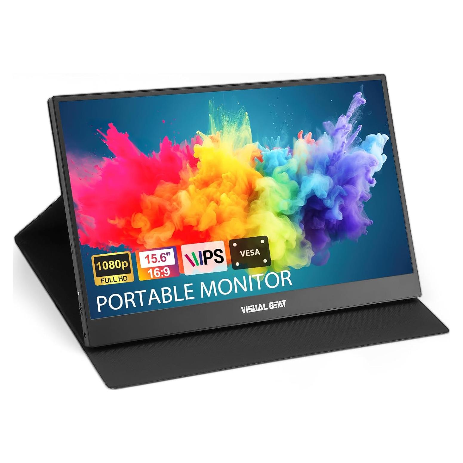 Monitor Portátil VISUAL BEAT 15.6" FHD 1080P USB-C HDMI IPS