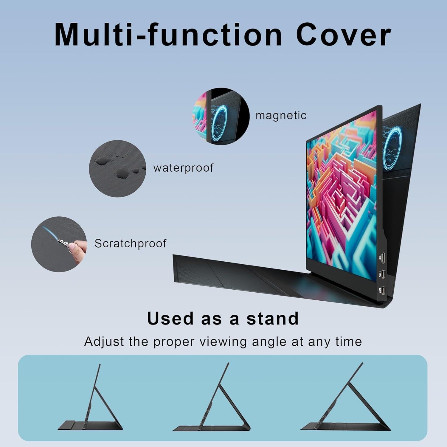 Monitor Portátil FHD 15.6" XINHENGTAI 1080P USB-C HDMI