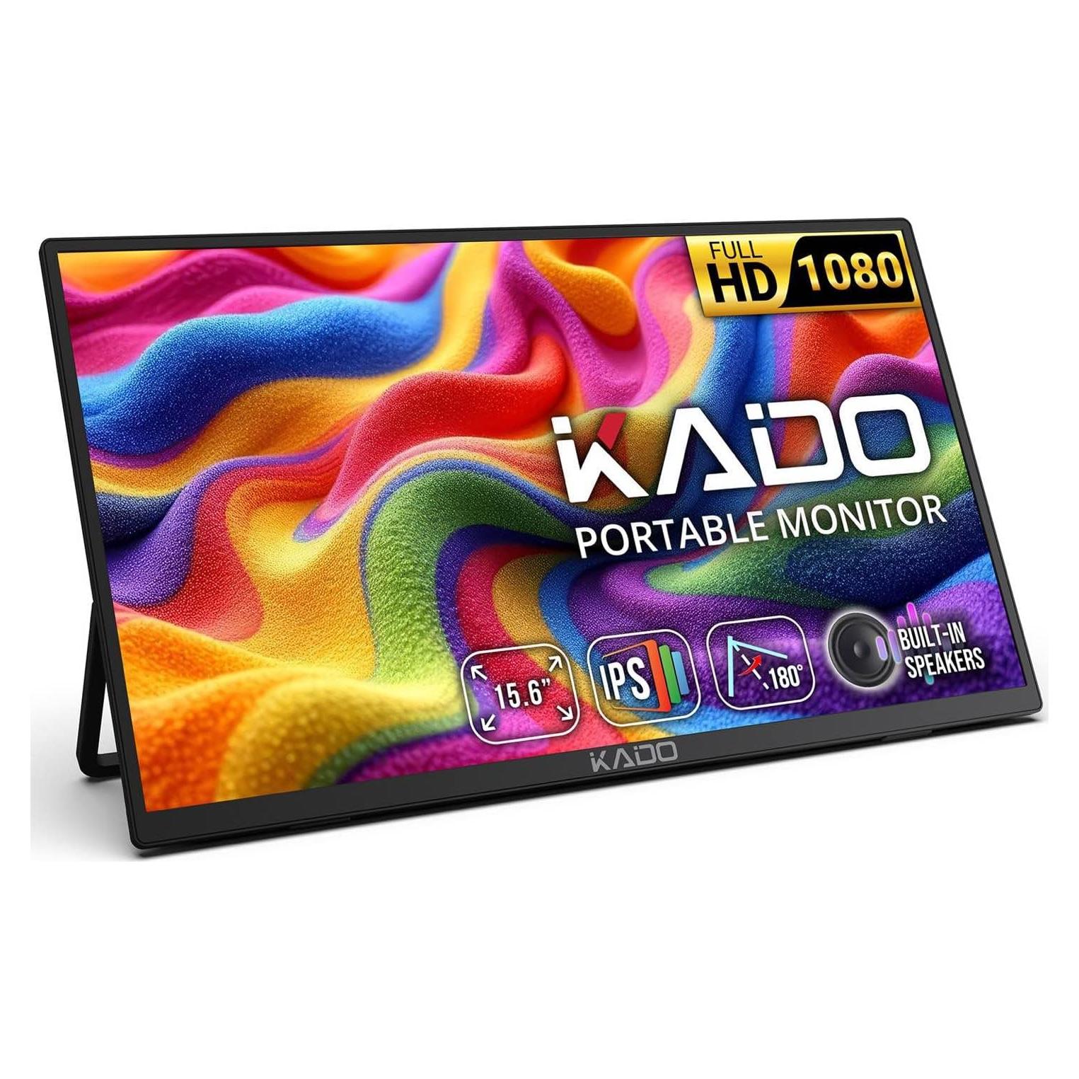 Monitor Portátil Kado 15.6" FHD 1080p IPS HDMI USB-C