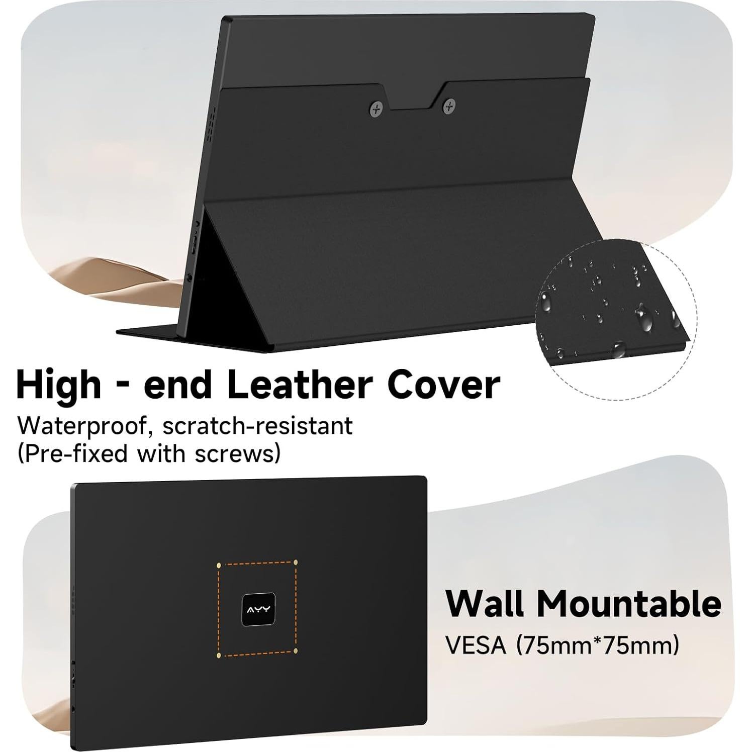 Monitor Portátil AYY 15" FHD 1080P USB-C HDMI Ultra Delgado