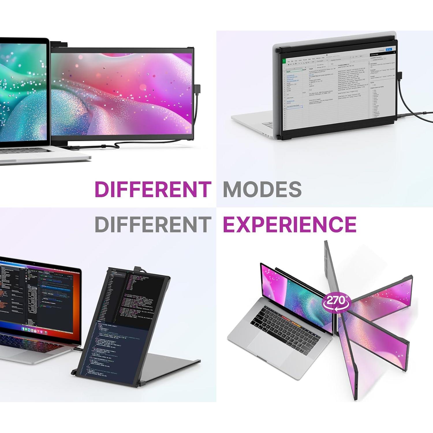 Monitor Portátil Duex Plus DS Mobile Pixels 13.3" Full HD