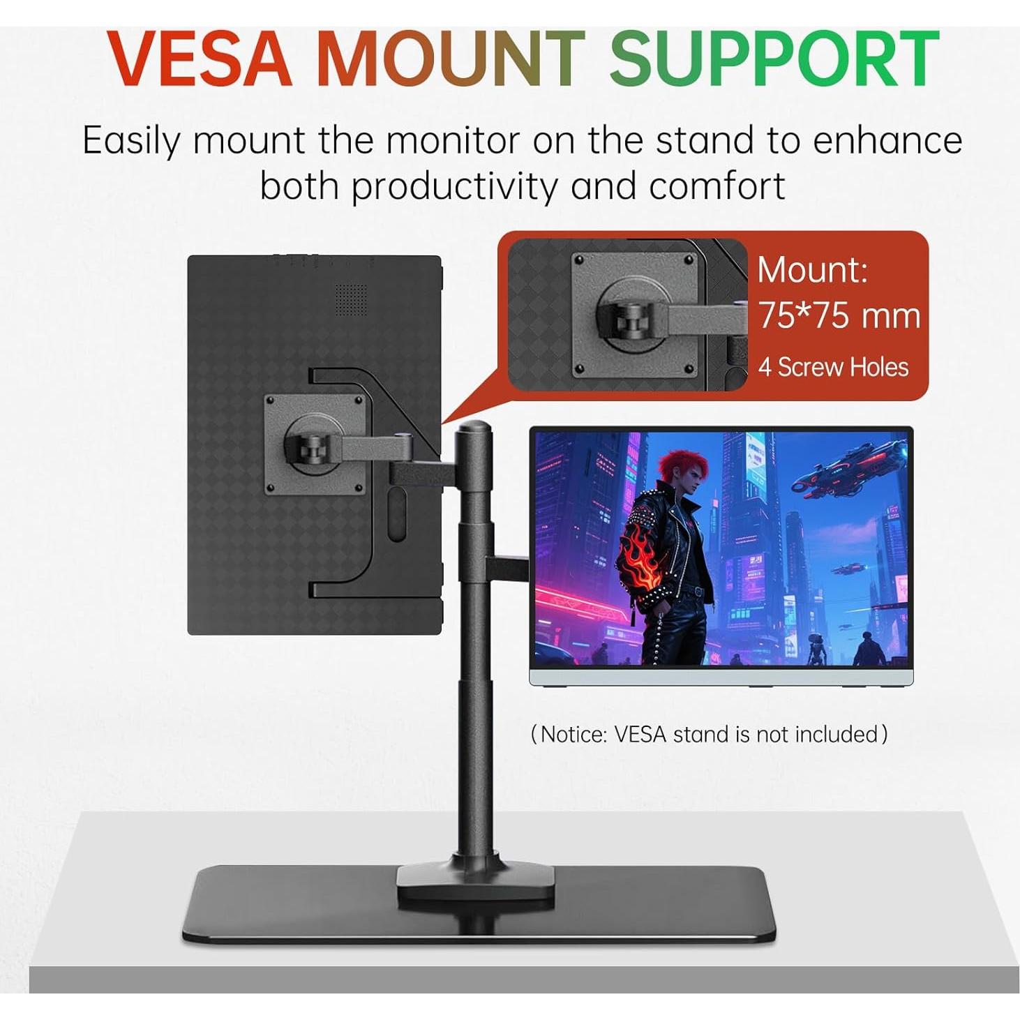 Monitor Portátil Intehill Q14ZA 14" 2.5K HDMI 100% sRGB