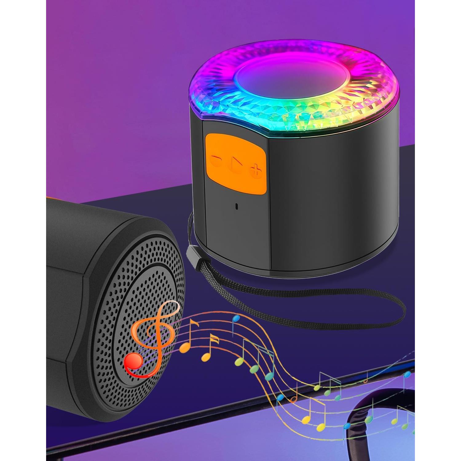 Parlante Mini Bluetooth Inalámbrico CONONLUX ML01 con Luz RGB