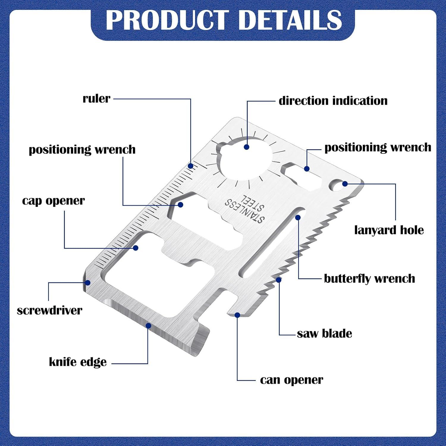 12 Herramientas Multitool Tarjeta de Crédito Yaocom 11 en 1
