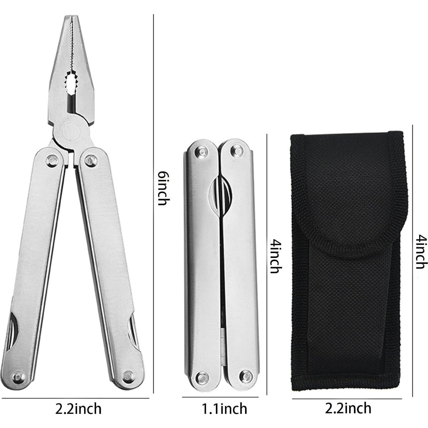 Alicate Multiusos 11-en-1 FEIZII Acero Inoxidable con Funda