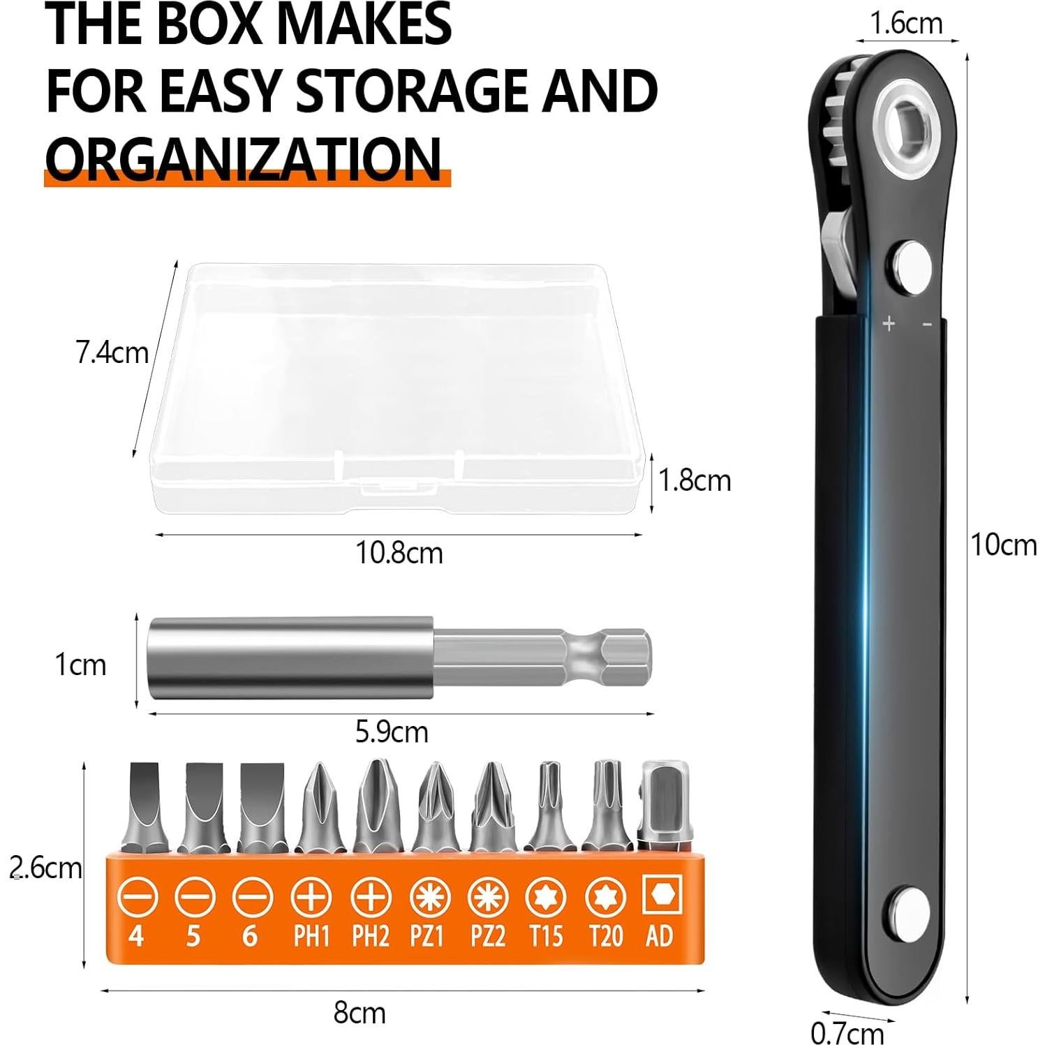 Juego de Destornilladores de Ángulo Recto Boarunch 11 en 1