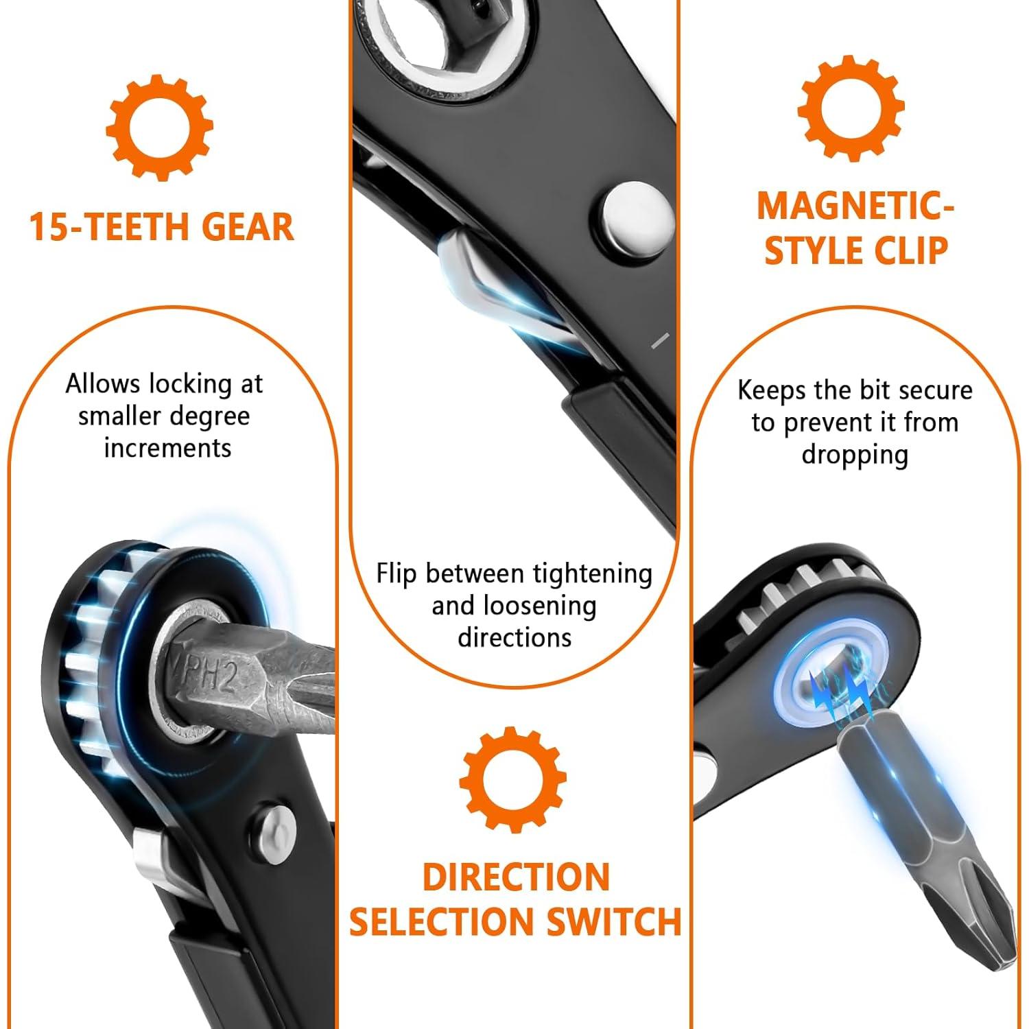 Juego de Destornilladores de Ángulo Recto Boarunch 11 en 1