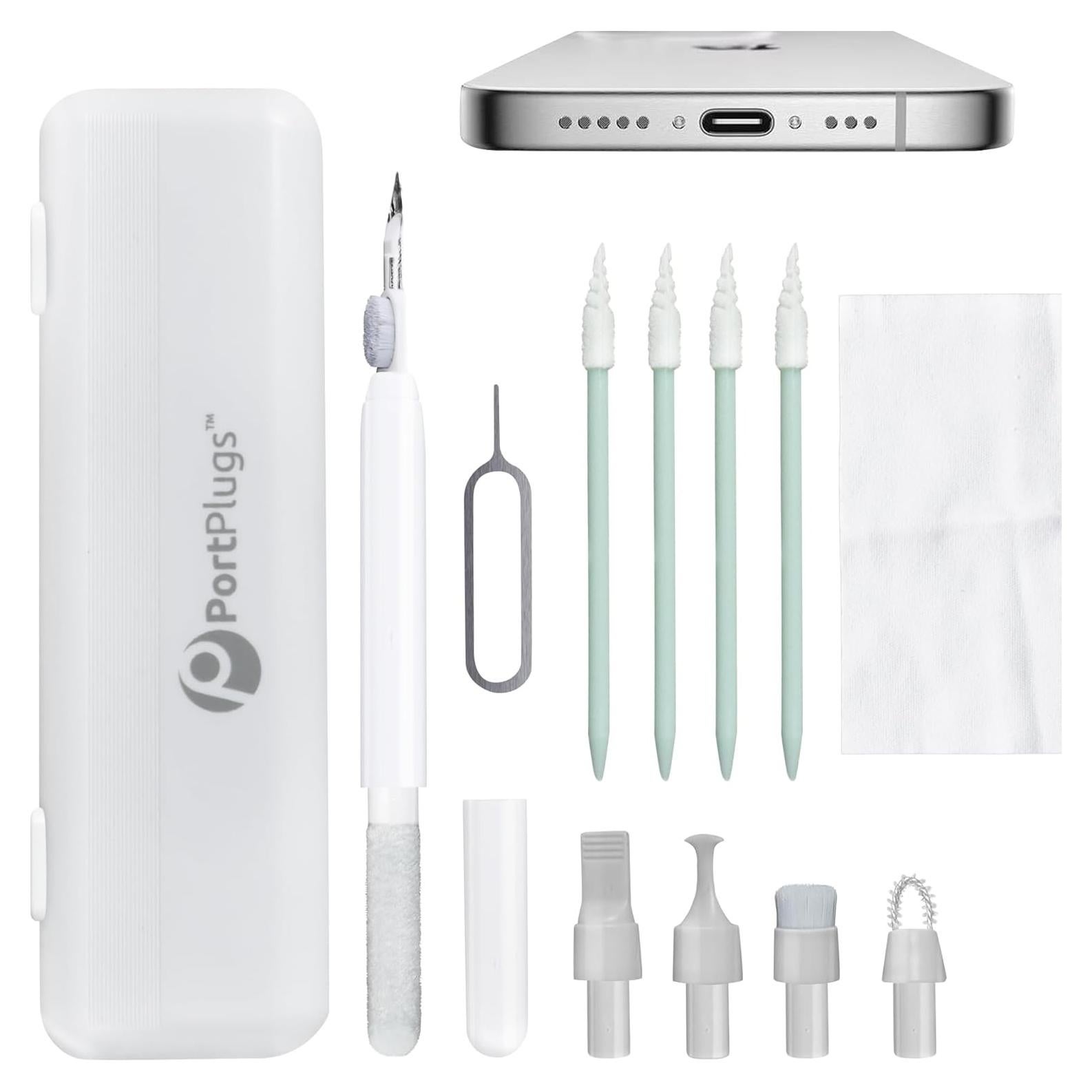 Kit de limpieza 11 en 1 PortPlugs para dispositivos móviles