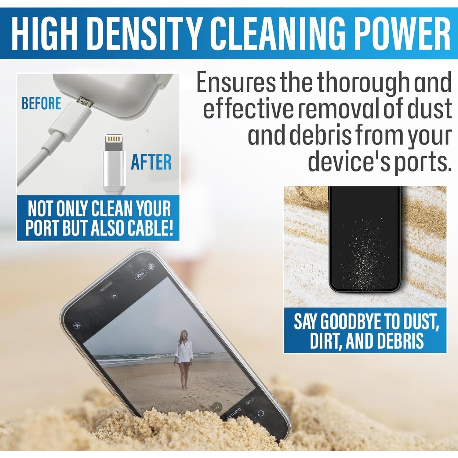 Kit de limpieza 11 en 1 PortPlugs para dispositivos móviles