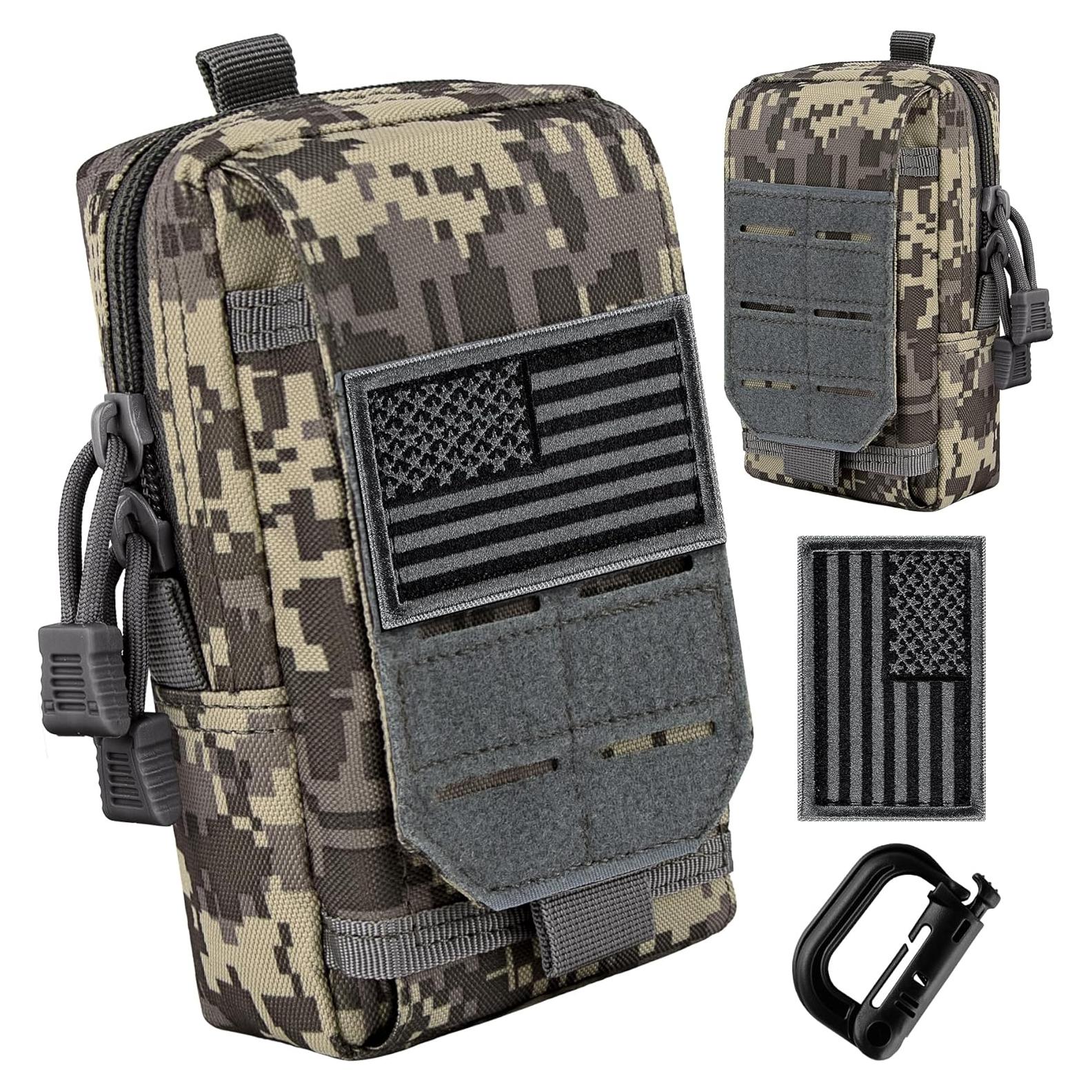 Funda Táctica Molle bvya para Teléfonos 4.7"-6.9" Gris