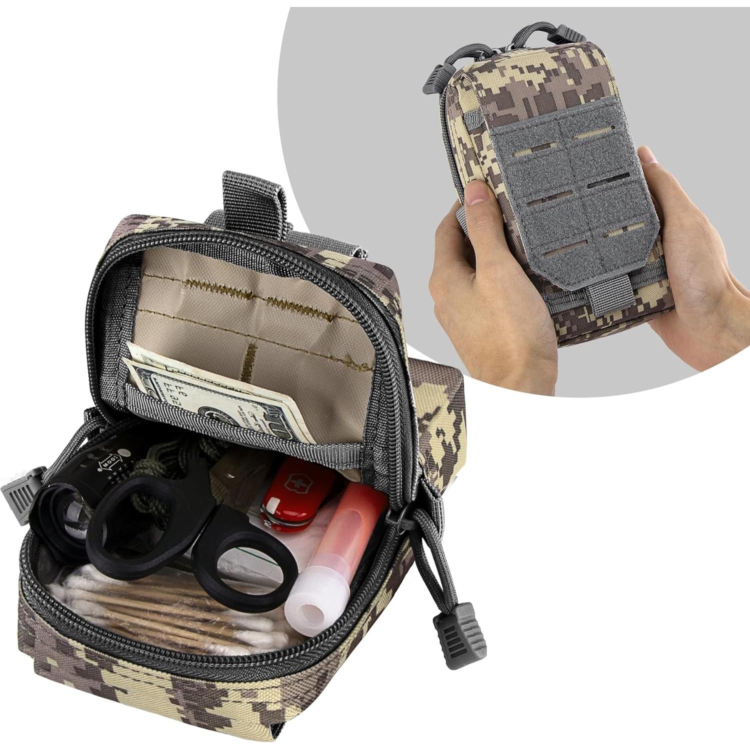 Funda Táctica Molle bvya para Teléfonos 4.7"-6.9" Gris