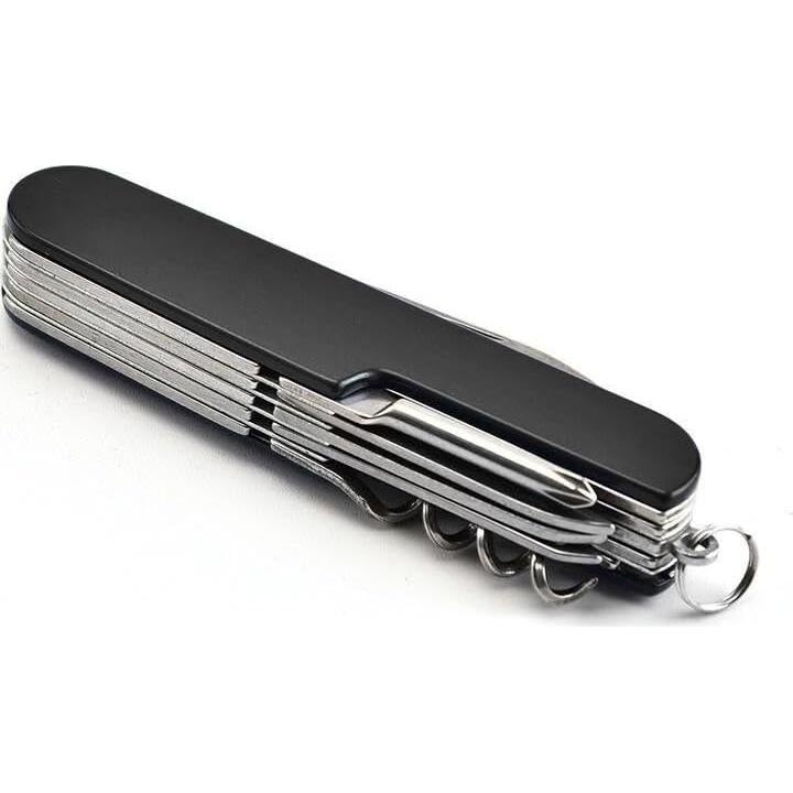 Cuchillo de bolsillo multifuncional Genérico 11 en 1 Negro